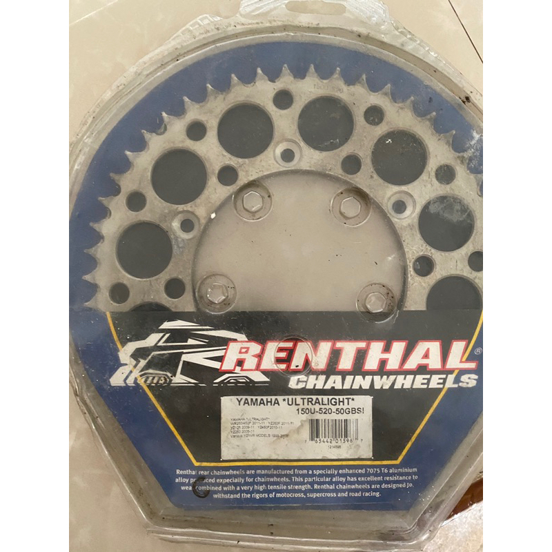 RENTHAL GEAR 520t - 50 YZ250 125 wr 155 250