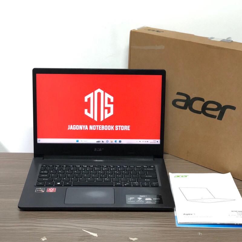 Acer Aspire 3 A314-22 Ryzen 5 3500U RAM 8GB SSD 256GB Radeon Vega 8 2GB Layar 14 HD Slim