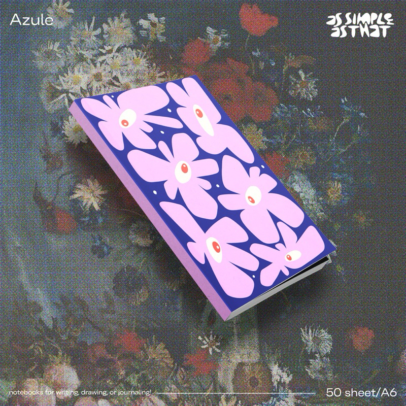 

assimpleasthat - Plain Notebook A6 - Azule