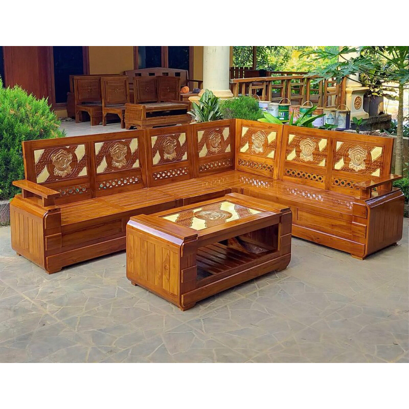 kursi sudut kursi tamu sudut minimalis koper kayu jati asli jepara