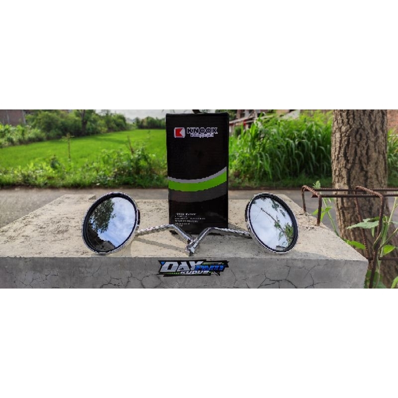spion retro bulat crom tangkai pendek sepion retro bulat krom gagang pendek back miror bundar drat 1