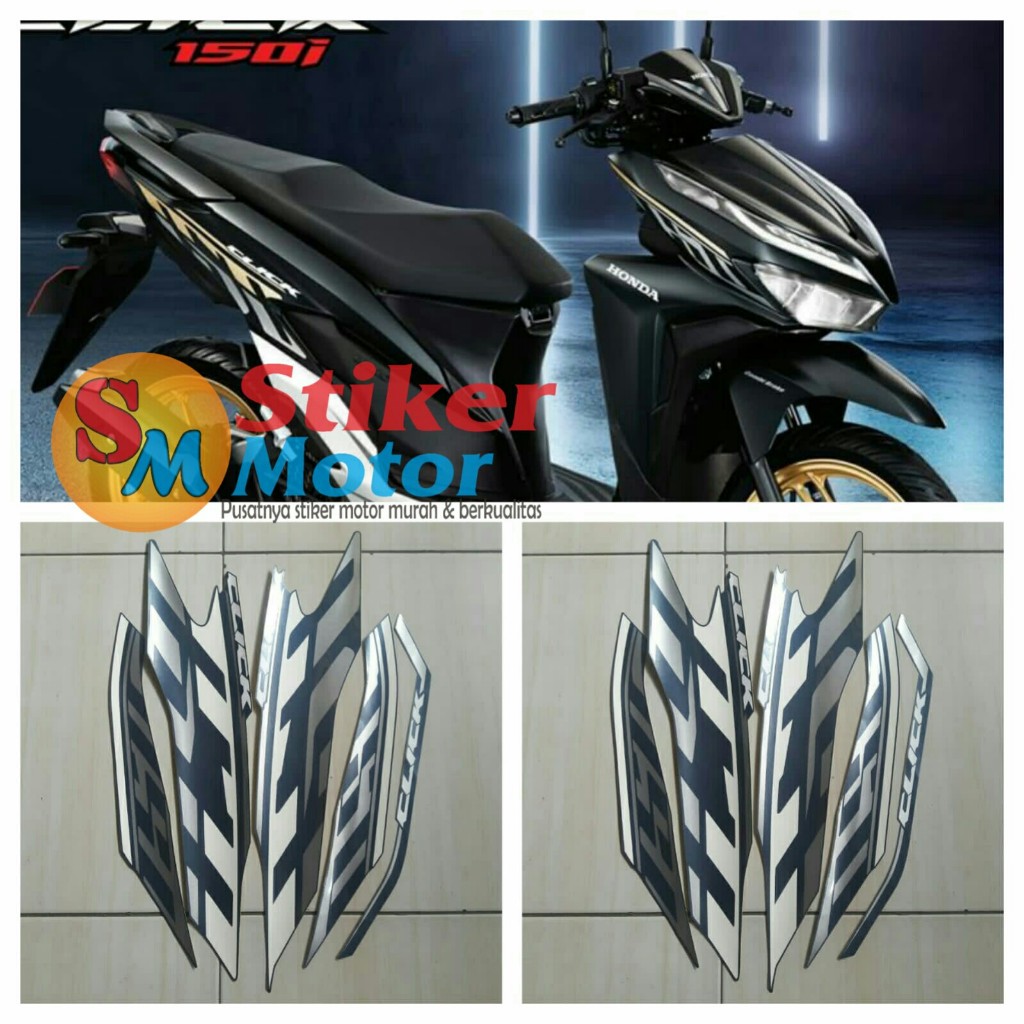 VARIASI Sticker motor honda vario click 150 2020 biru doff