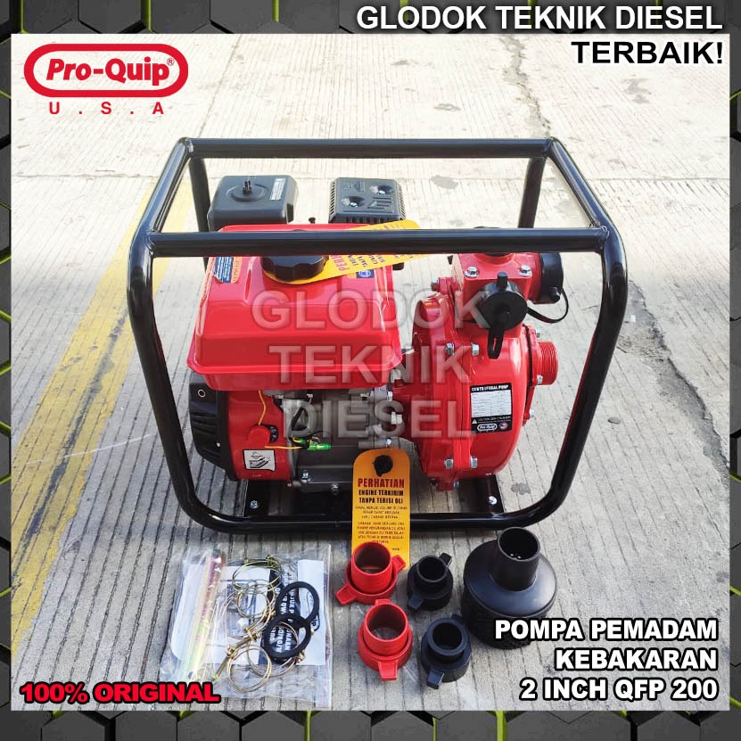 Proquip Pompa Pemadam Kebakaran 2 Inch QFP 200 Gasoline Waterpump Alkon QFP200 ORIGINAL TERBAIK