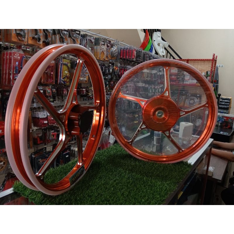 VELG VND AK55 BEAT, SCOOPY RING17 WARNA ORANGE