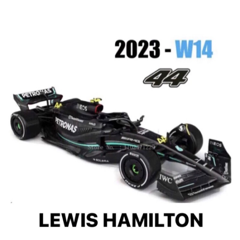 Diecast F1 - Formula 1 Mercedes AMG Team W14 E#44 Lewis Hamilton 2023
