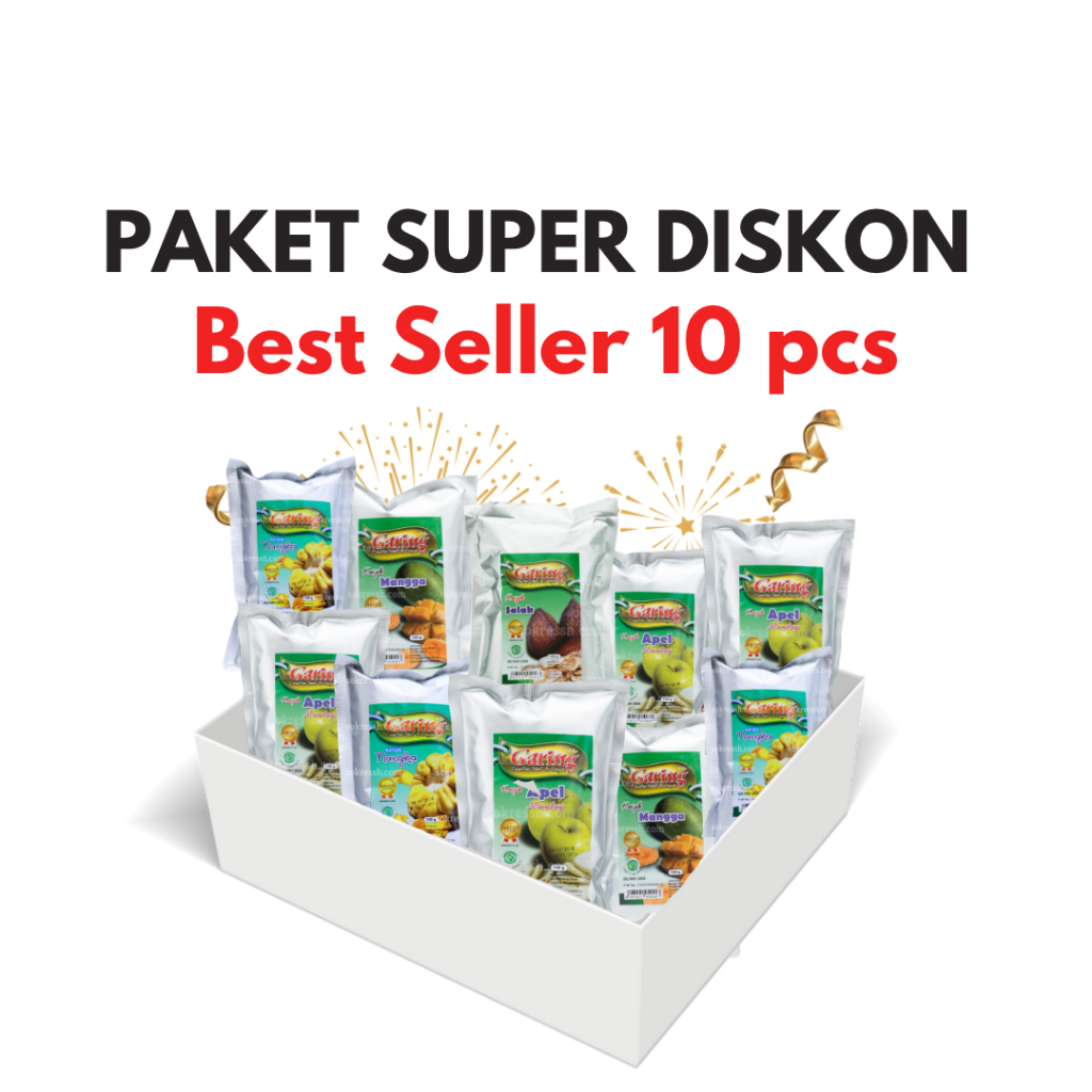 

SOKRESSH PAKET SUPER DISKON 10pcs Keripik (Kripik Buah dan Sayur)