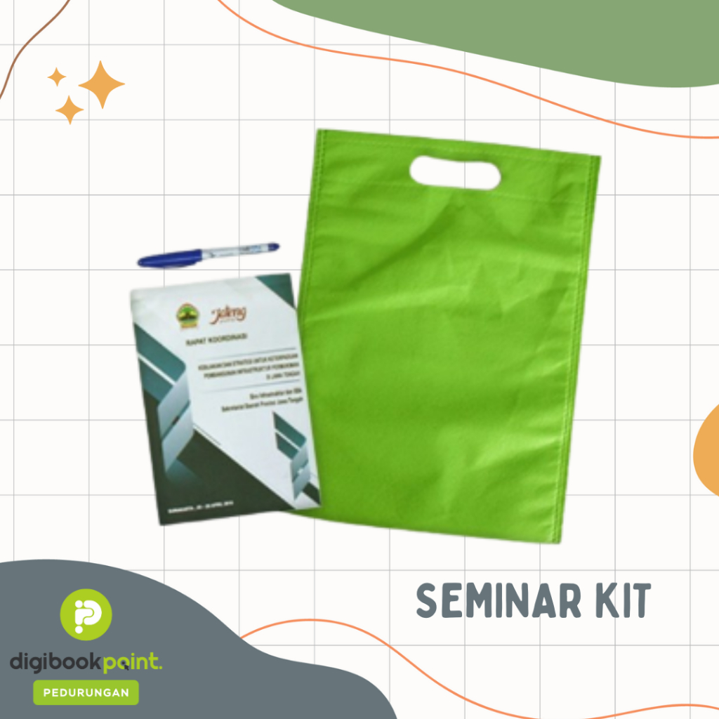 

Paket Seminar Kit Isi 3 - Spoundbond, Notebook A5, Pulpen Gell