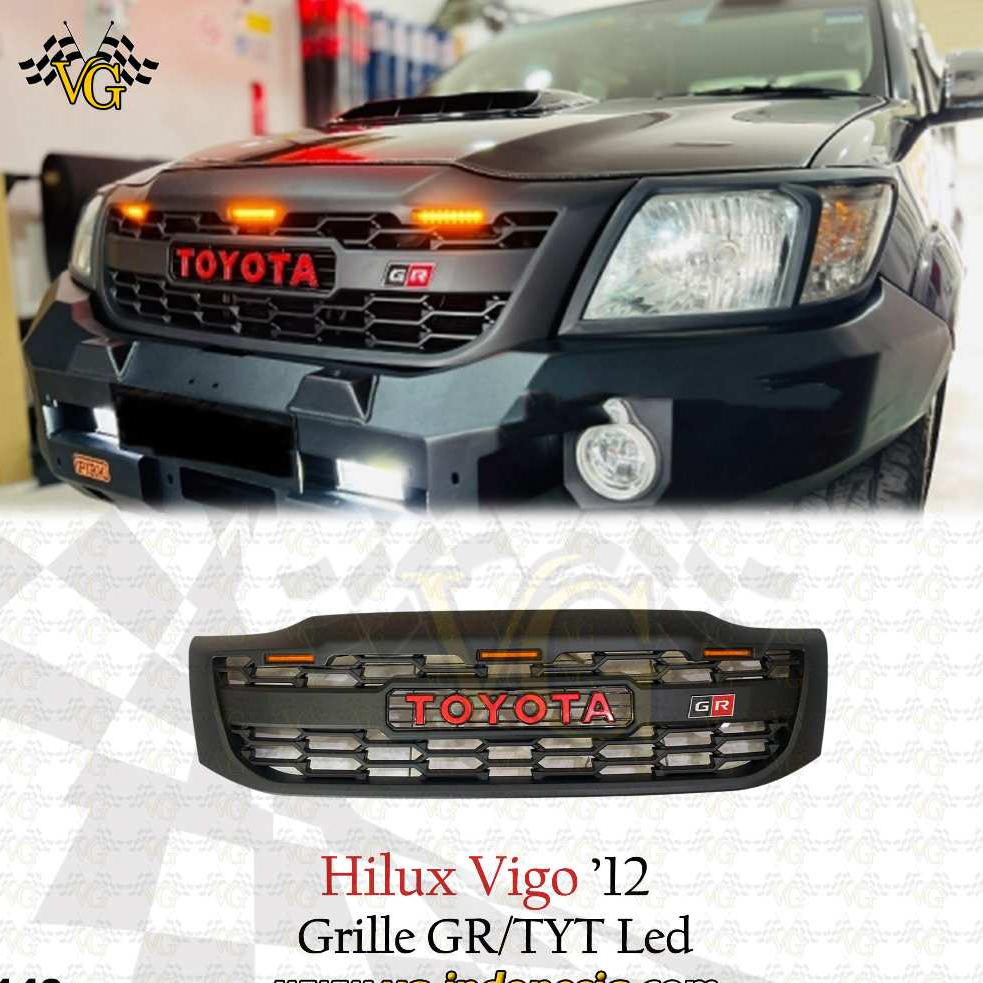 GRILLE GRILE GR STYLE LED HILUX VIGO 2012-2015