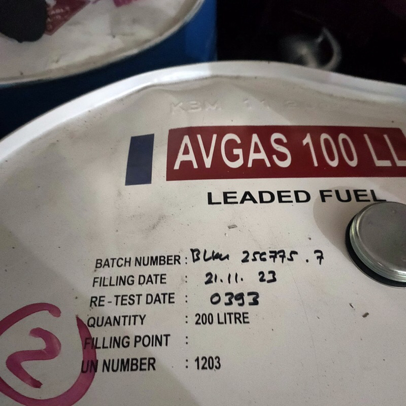 Bensol Avgas 100LL satu drum isi 200liter
