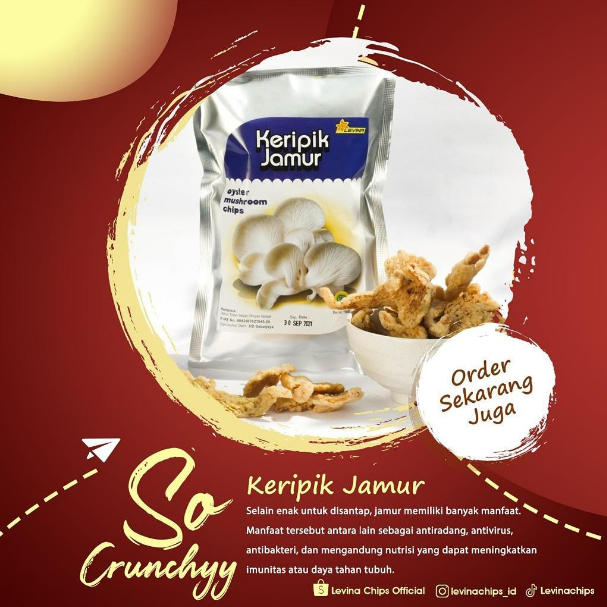 

KERIPIK JAMUR LEVINA