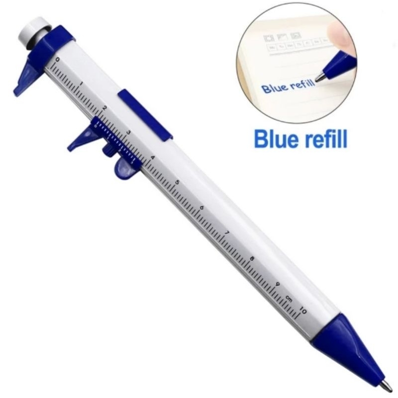 

New part blue pulpen ballpoint jangka Sorong sigmat pen soale rule
