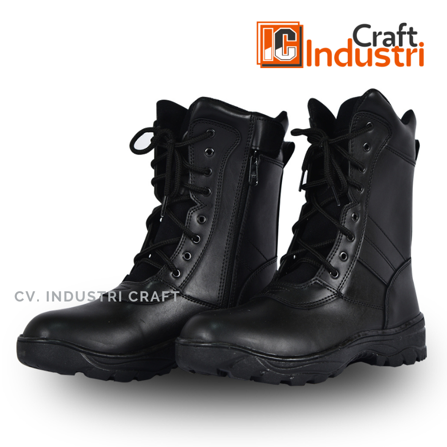 [Free Karet Gelang 1Pcs] Sepatu PDL Doff MOXXER TNI Polri Polisi Satpam Security Banser Balantas Hit