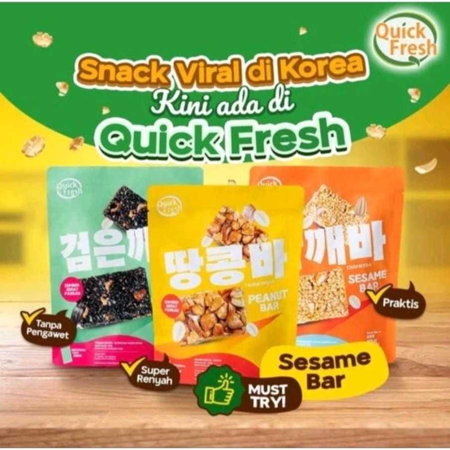 

Quick Fresh healthy bar peanut bar sesame black sesame bar 113 g 126 g 140 g sncak viral korea