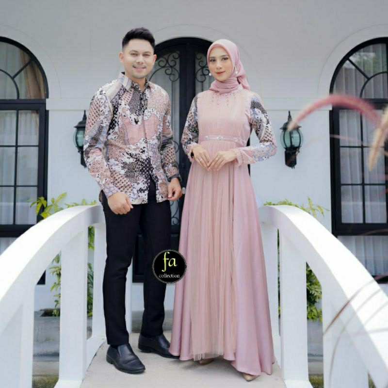 COUPLE GAMIS SUAMI ISTRI COUPLE BATIK SARIMBIT SUAMI ISTRI COUPLE BAJU LEBARAN