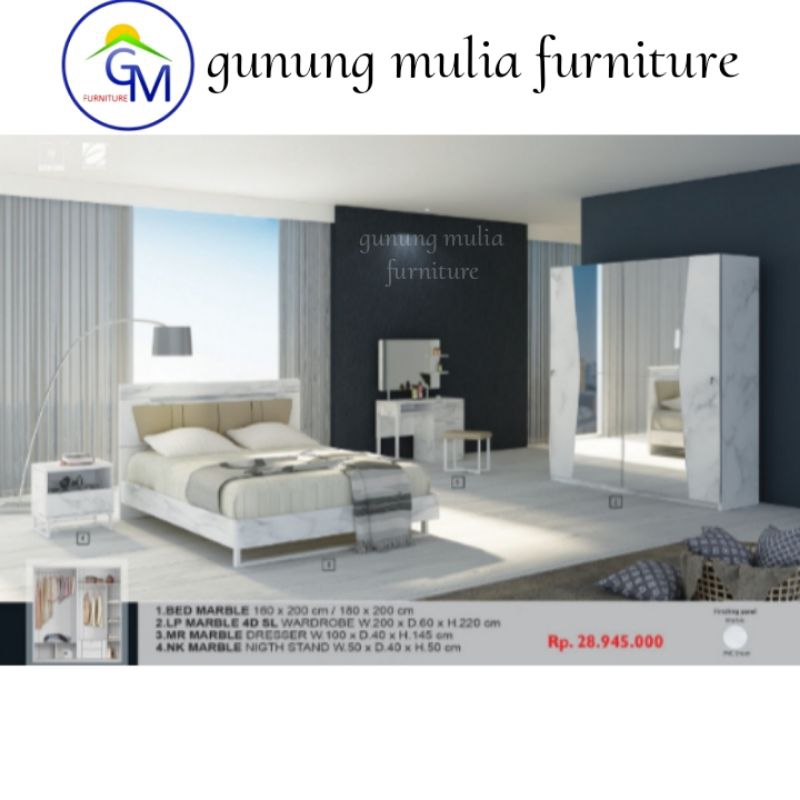 Bed Set Kamar Tidur Siantano 5