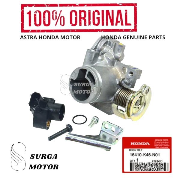 Throtle Body Set Throttle Sensor TPS Body Set Assy Komplit Beat FI Scoopy FI Vario 110 Led Non eSP K