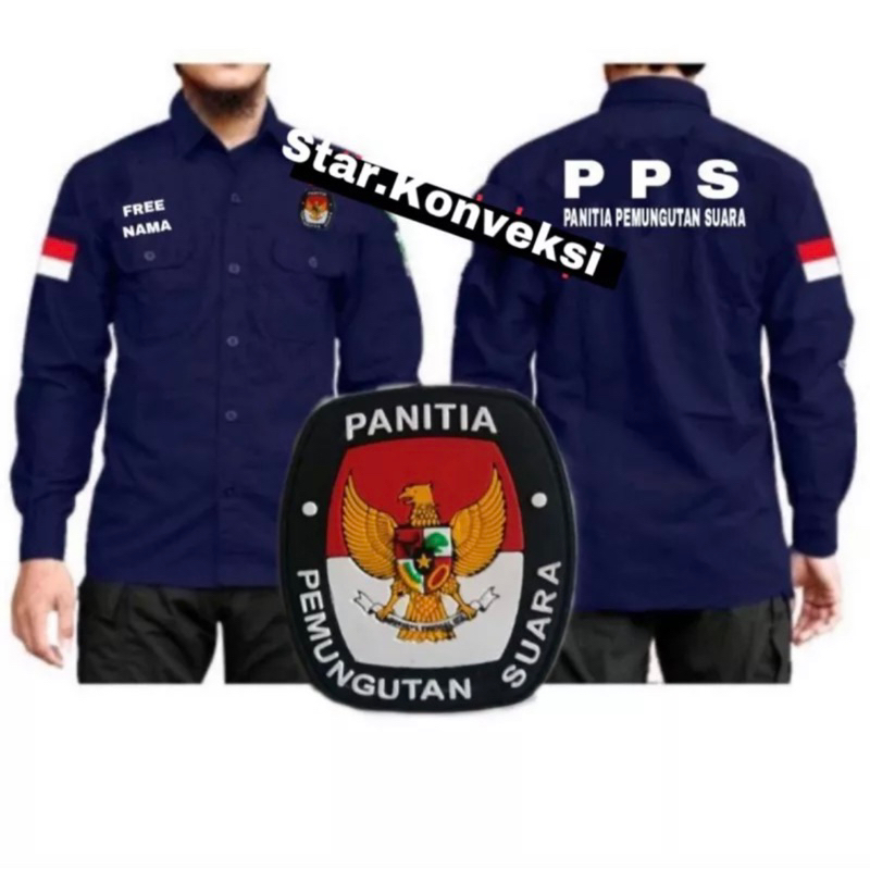 Baju Seragam KEMEJA PDH PDL PPS KPPS Panitia Pemungutan Suara