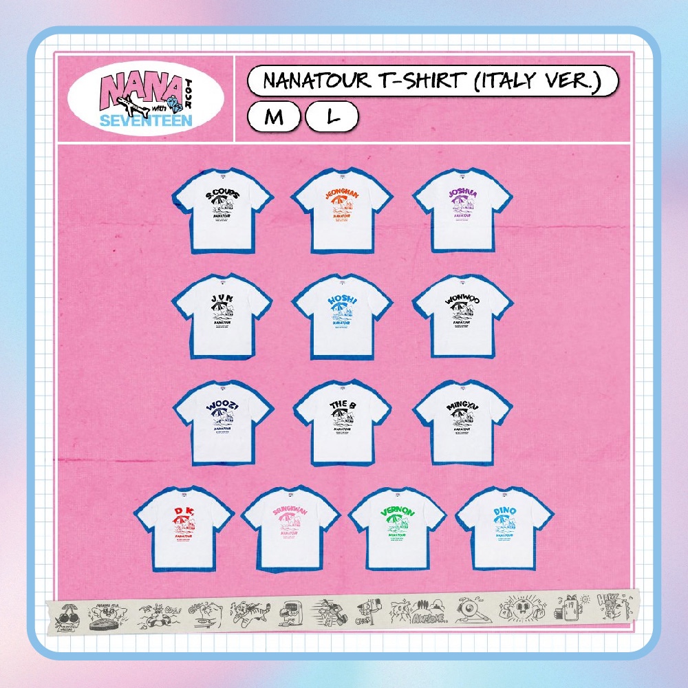 Seventeen Nana Tour T-Shirt (Italy Ver) / Official Weverse