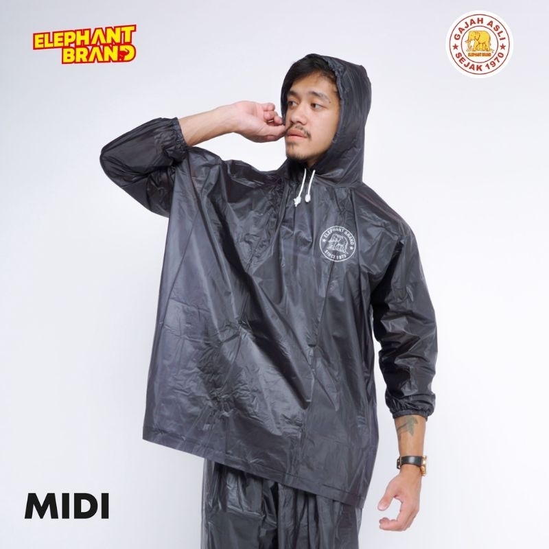 ELEPHANT BRAND Jas Hujan Jaket Celana Midi