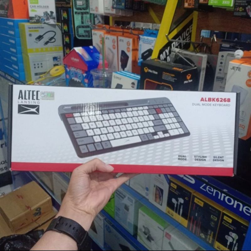 keyboard dual mode altec lansing ALBK6268 bluetooth dan wireless