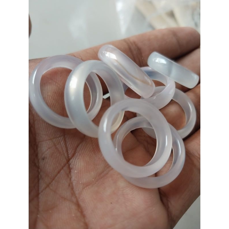 Cincin batu biduri bulan asli batu alami