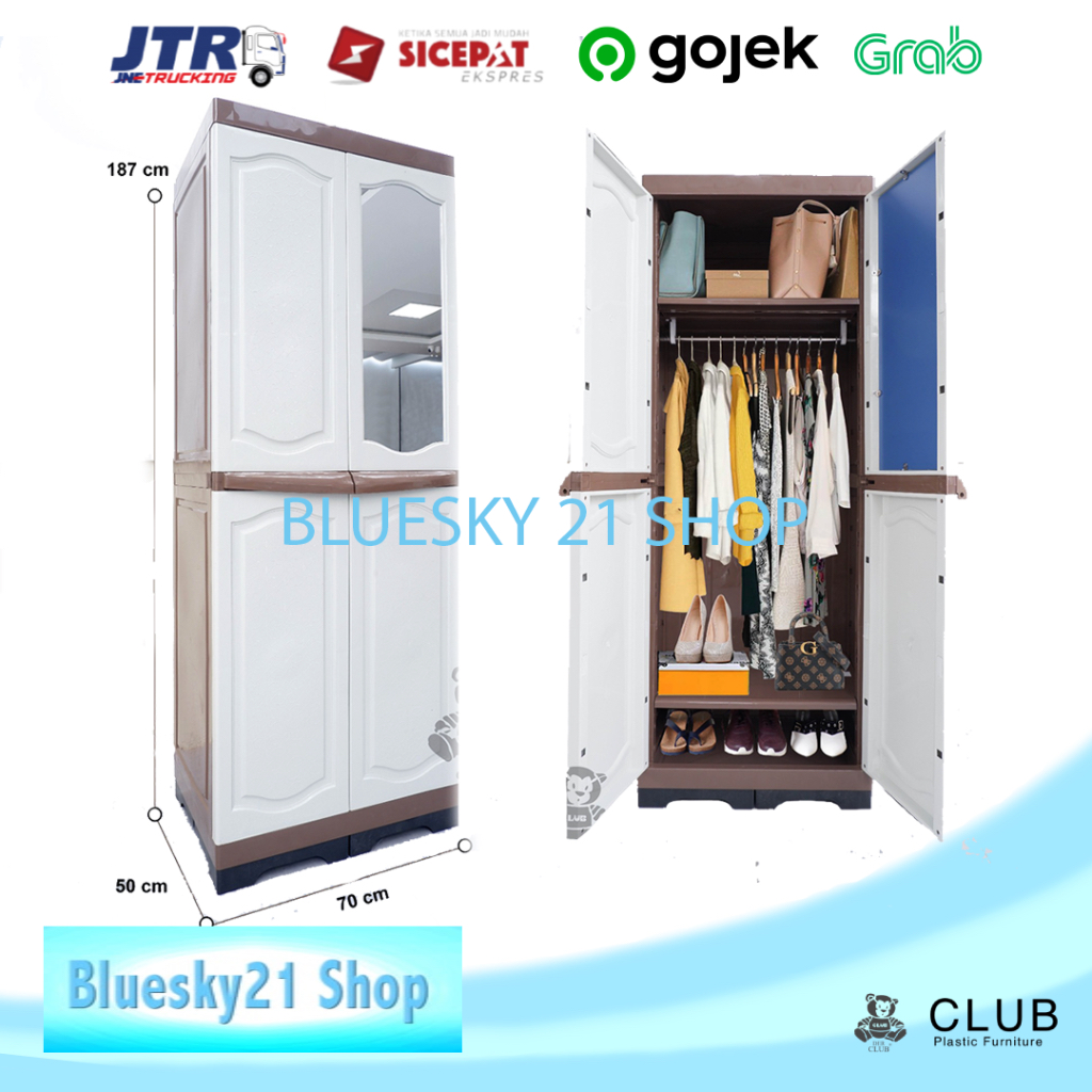 [K] Lemari Plastik / Lemari Baju Gamis / Lemari Gamis Jumbo / Lemari Gantung Jumbo untuk Gamis Club 