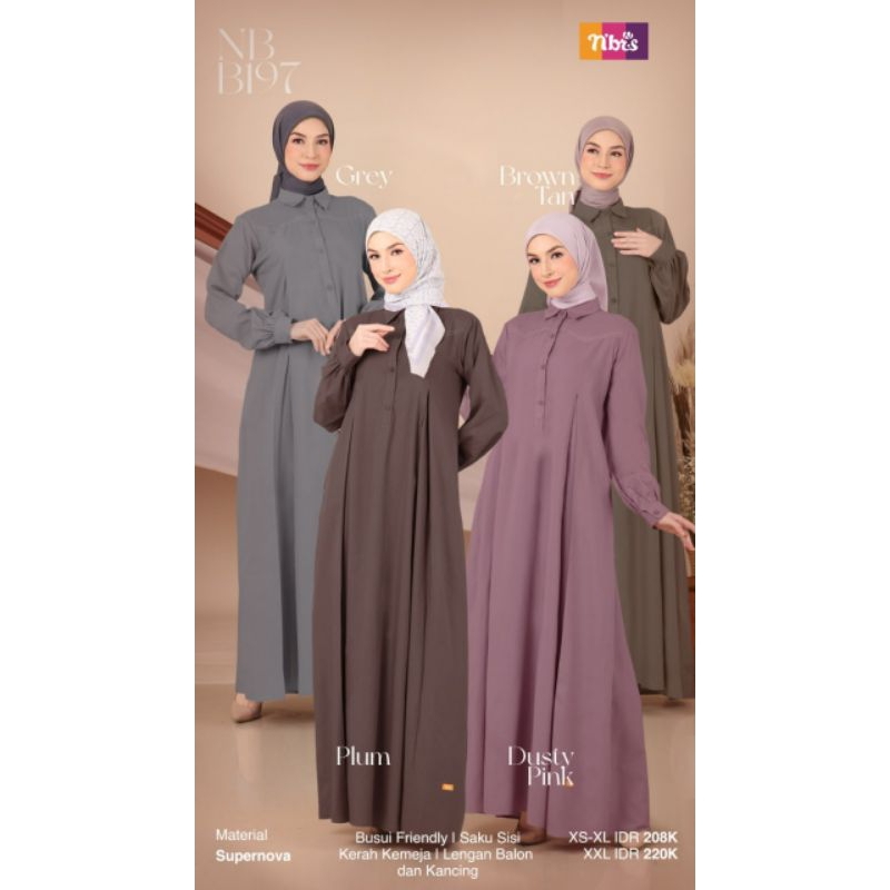 GAMIS CASUAL TERBARU NB B197 BY NIBRAS