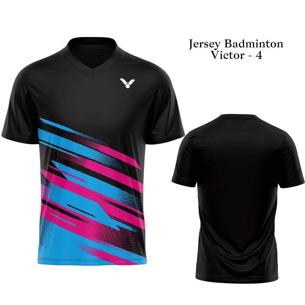 Jersey Badminton Victory 4 /Baju Badminton/Jersey Badminton/Jersey Badminton Kekinian/Untuk Berolahr