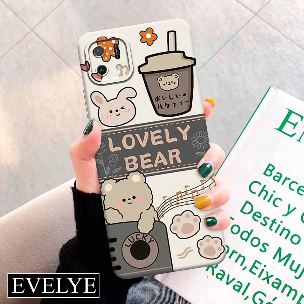Soft case Hp OPPO A16E/A16K - EVELYE - Fashion Case Aesthetic - Silicon - Pelindung Belakang Handpon
