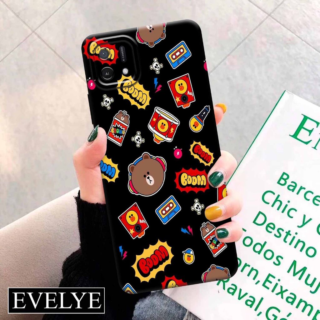 Soft case Hp OPPO A16E/A16K - EVELYE - Fashion Case Aesthetic - Silicon - Pelindung Belakang Handpon