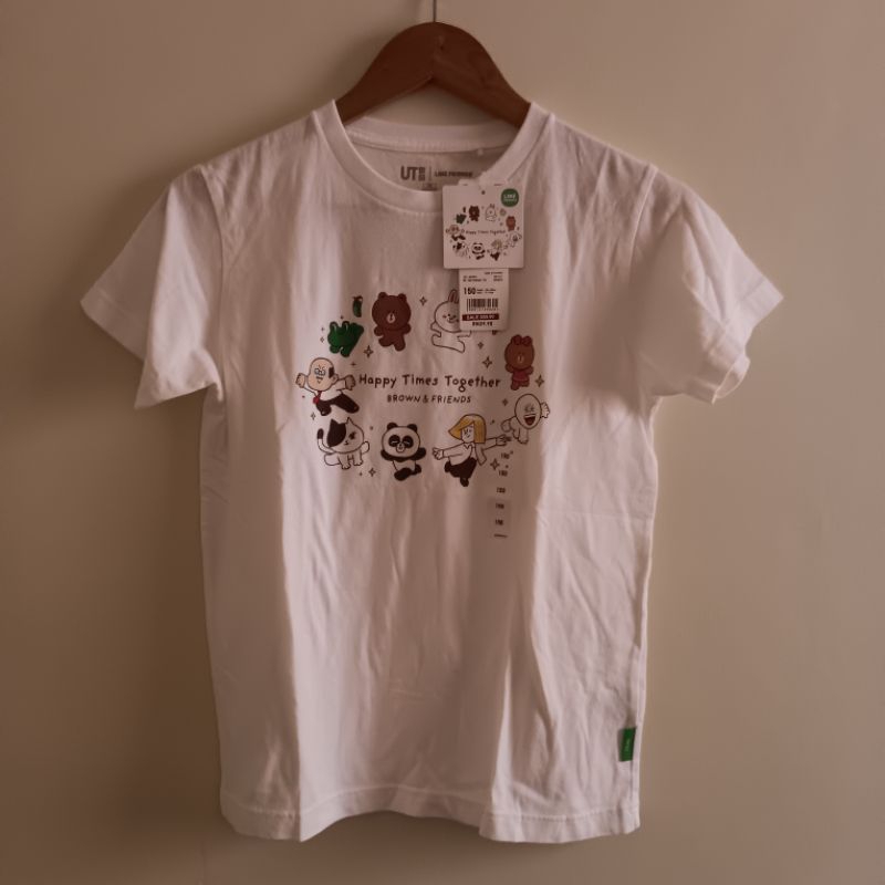 Uniqlo kids X line friends kaos anak