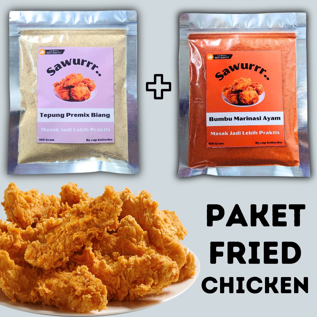 

Paket Bumbu Marinasi Fried Chicken dan Biang Tepung Fried chicken
