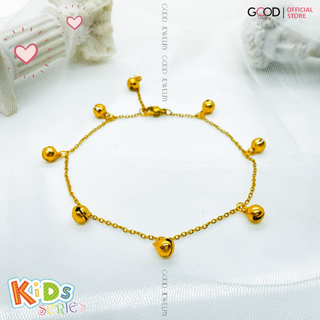 Gelang Kaki Krincing/Keroncong Titanium Anak Anti Karat Bergaransi - Aksesoris Bayi & Anak