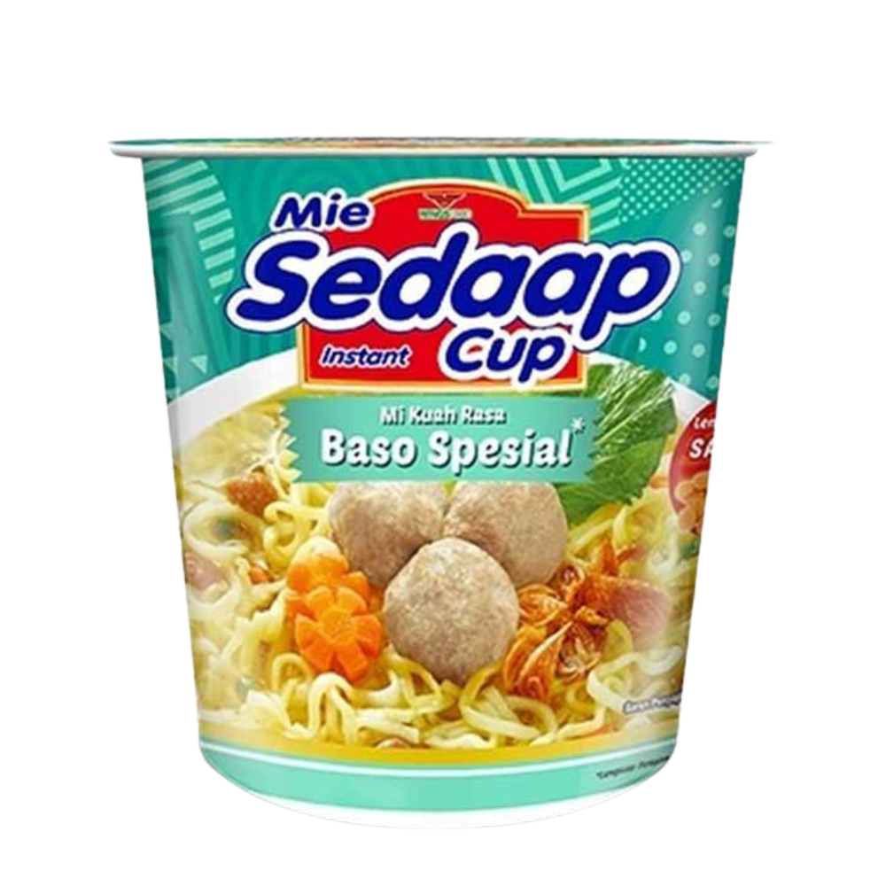 

Mie Sedaap Cup Mie Instant Rasa Baso Spesial 72g