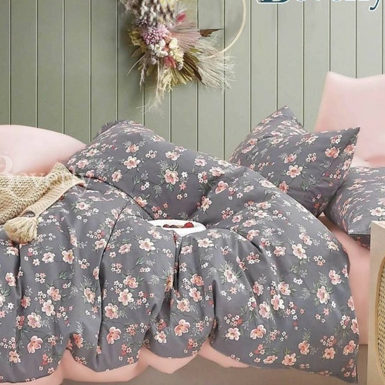 Sprei Katun BEVERLY MARIANE| Sprei Home Industri dari Katun CVC Premium | Sprei Uk.90,100,120,160,18