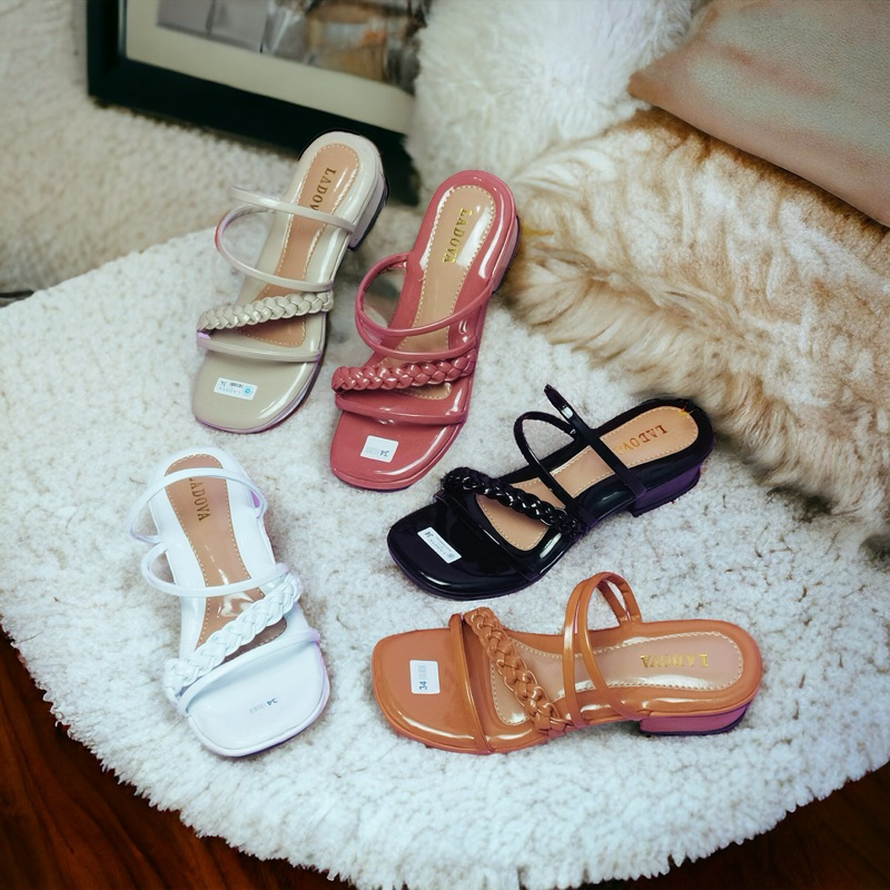 Premium Sandal Ring Sandal Anak Perempuan Hak Jinjit Hels Natal Terbaru 2025 Pesta Amak Sandal Anak 