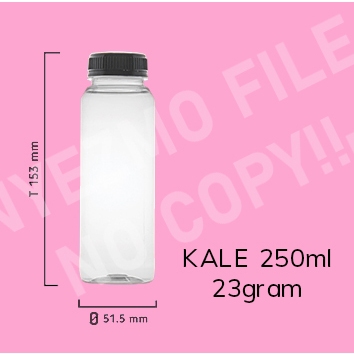 Botol Kale Tebal 250ml / Botol Minuman Tebal 250ml / Botol Madu Tebal 250ml