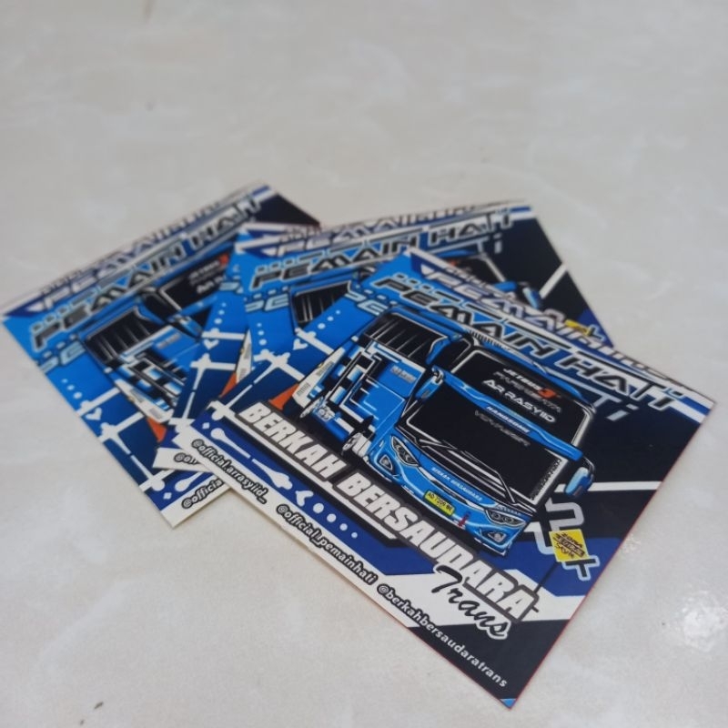 

5 Sticker Bus Stiker Bis Berkah Bersaudara Ar Rasyid