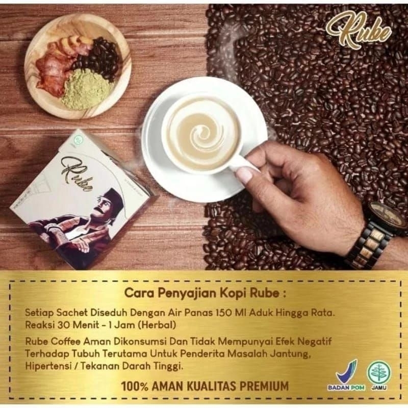 

Kopi Rube 1 Box 5 Shacet Original - Kopi Rube Stamina Pria BPOM Halal Turst