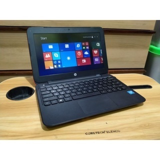 notebook hp 11 merah intel celeron ram 2gb hdd 500gb normal
