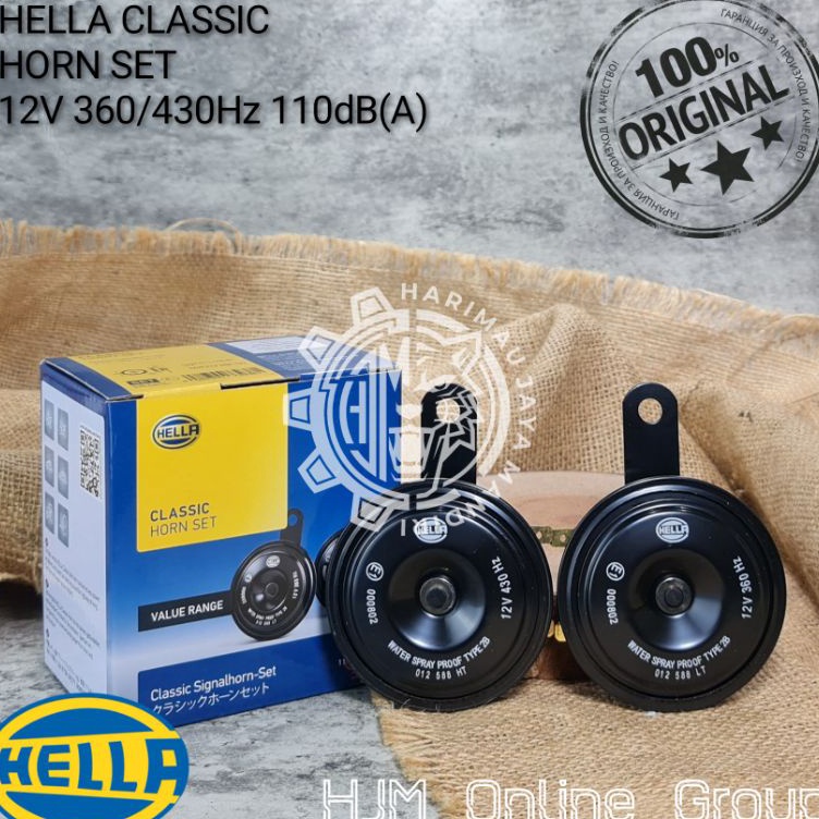 op KLAKSON HELLA CLASSIC HORN SET 12V d Murah