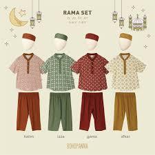 BOHOPANNA RAMA SET-RAYA COLECTION - BAJU MUSLIM ANAK LAKI-LAKI/ SETELAN ANAK LAKI-LAKI
