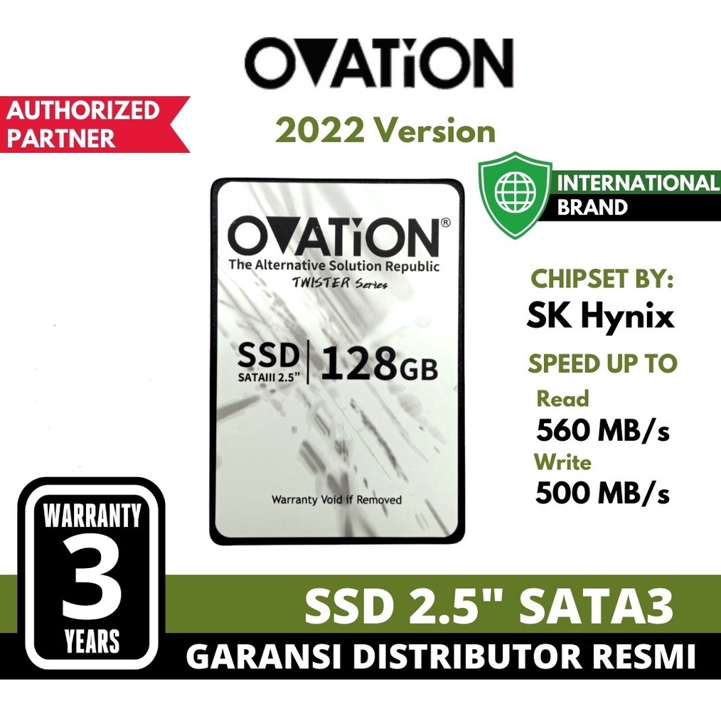 ART L8I OVATION SSD 128GB  256GB  512GB  1TB 25 SATA3 SSD Internal SSD SATA GARANSI RESMI