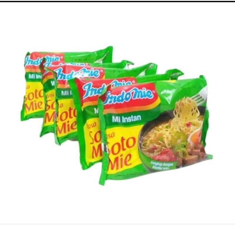 

Indomie kuah rasa soto mie dan ayam bawang serta Indomie Goreng