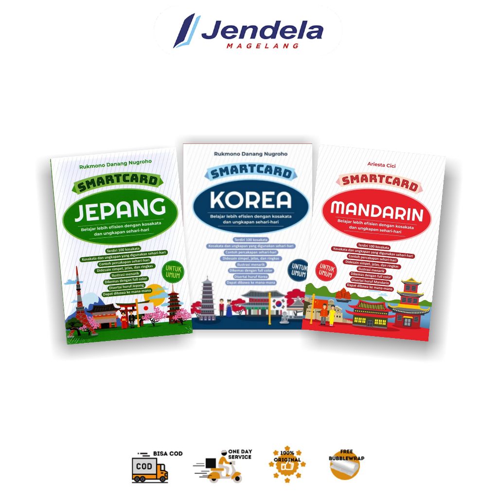 Smartcard Bahasa Mandarin Korea Jepang