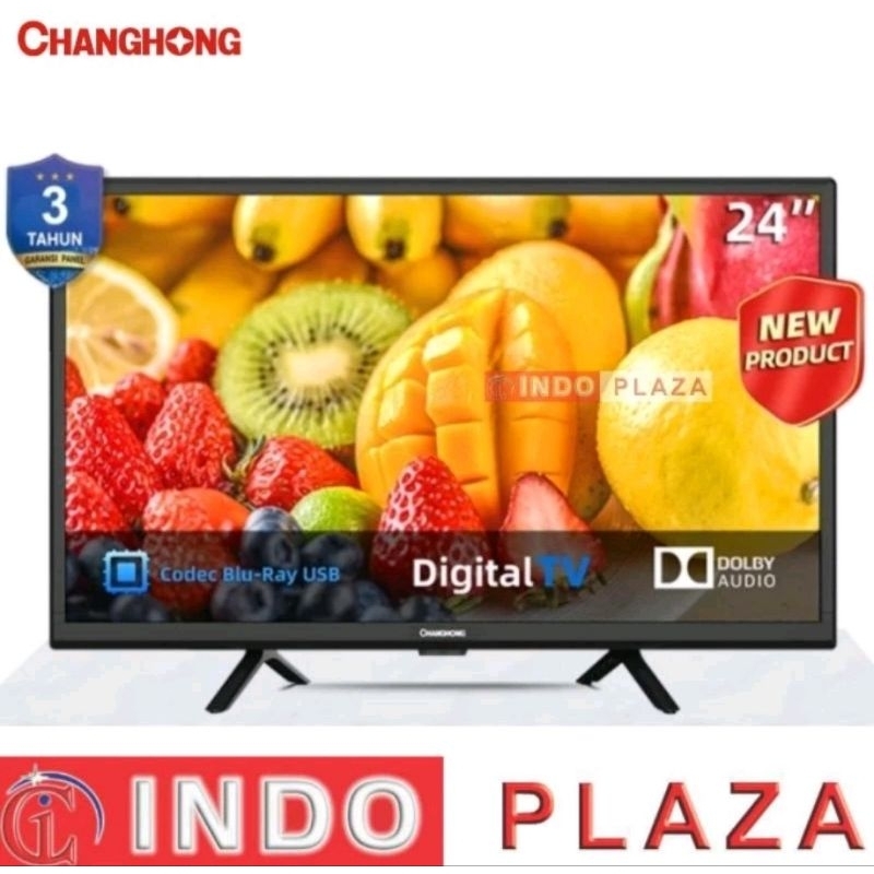 TV CHANGHONG 24 INCH LED DIGITAL L24G5W (CARGO / PACK KAYU / ASURANSI)