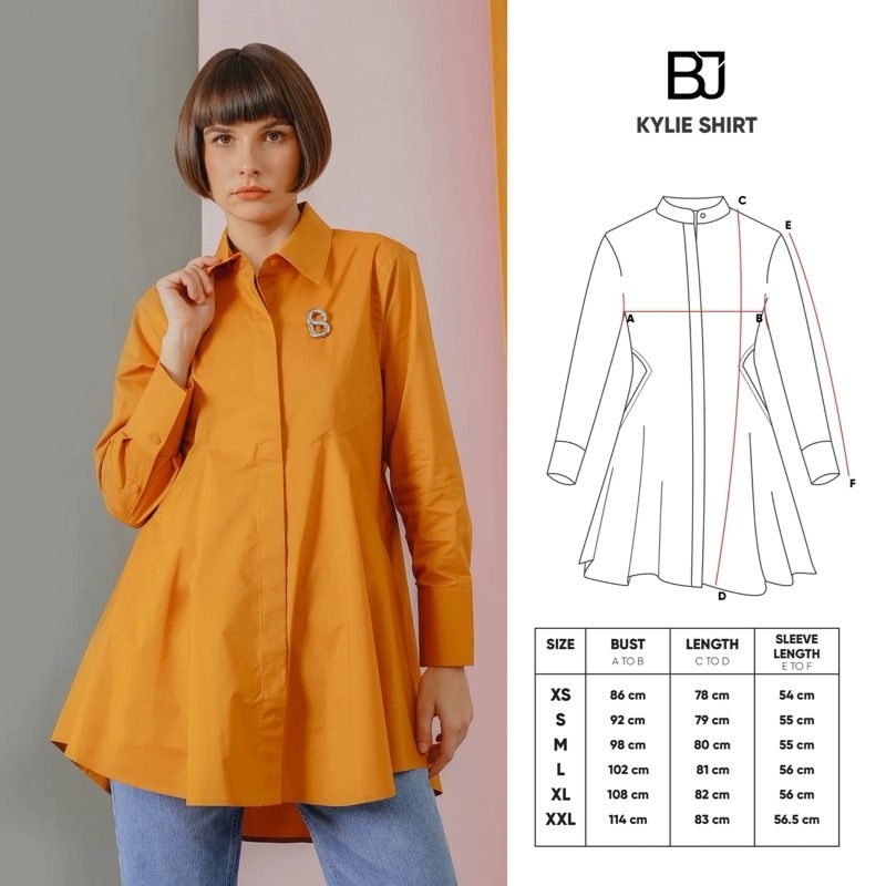Benang jarum Sale Kylie Shirt - pumpkin (S) Rp 875.000 jd Rp 425.000