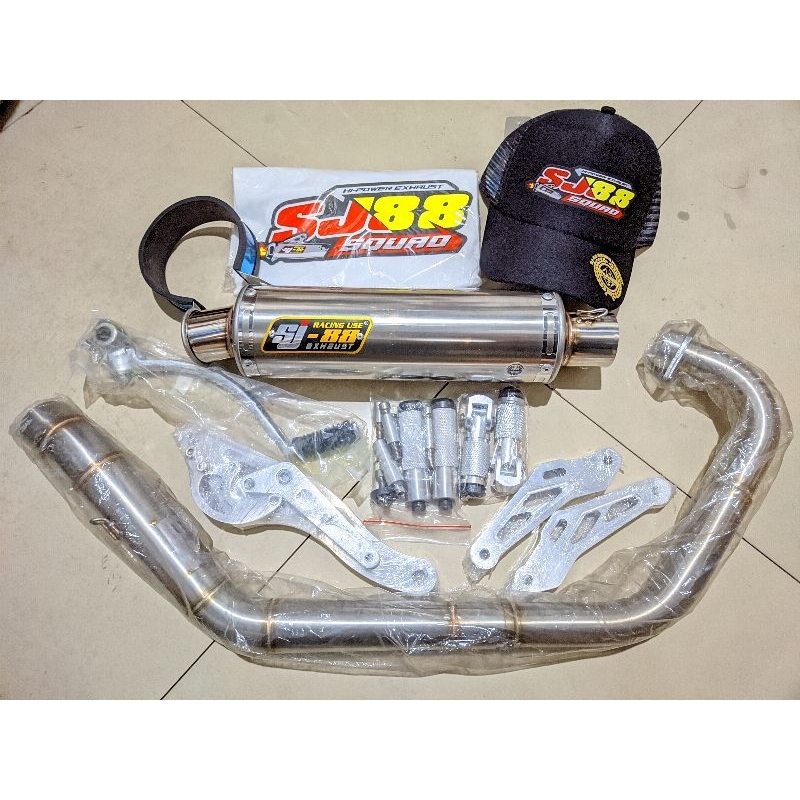 Paket Knalpot SJ88 Stainless & UB SJ88 V3 Fulset FU Karbu FU Injeksi