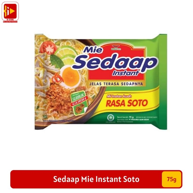

Sedaap Mi Instant Soto 75 g