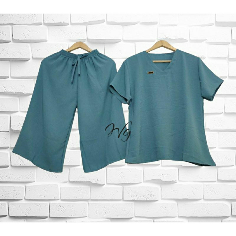 Setelan Crinkle Airflow // Setelan Baju Kekinian / One Set Crinkle Airflow Premium